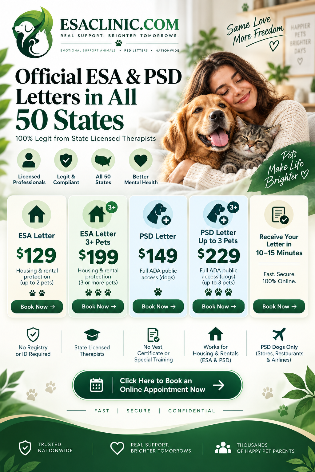 ESA Clinic Letter banner